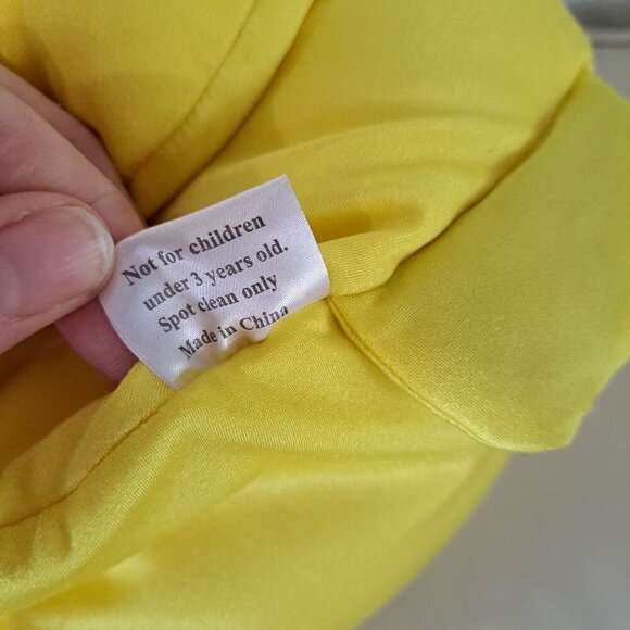 Yellow Moshi Plush Duck Toy With Blue Hat Beanbag Microbead Stuffed Animal - Picture 5 of 12